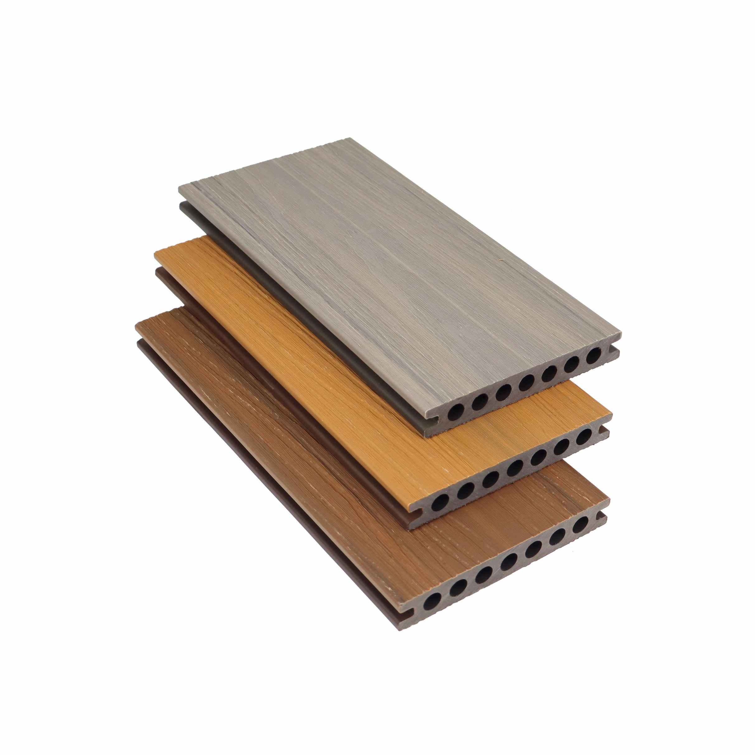 Dual-Color Co-Extrusion WPC Decking Low-Maintenance Outdoor Solution - SAYRUO