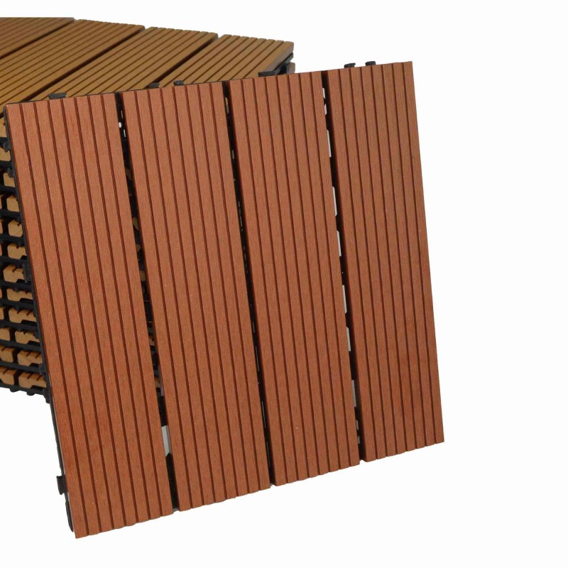 Modern DIY Acacia Wood Garden Decking Tiles - SAYRUO