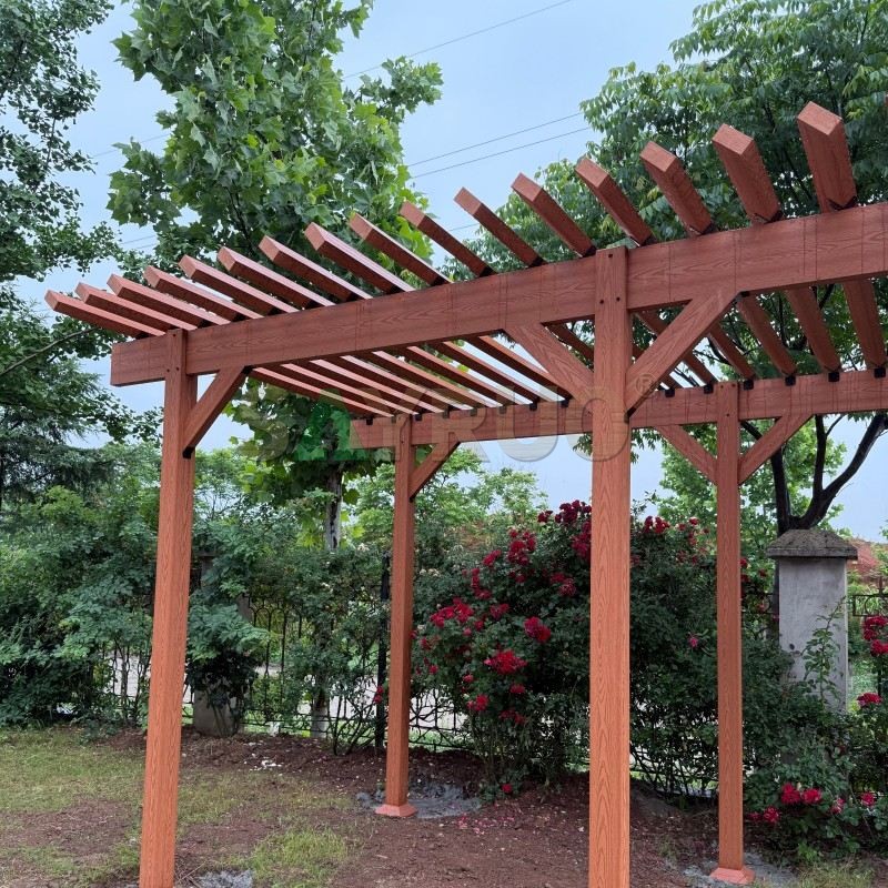 WPC Pergola for Outdoor Gardens - SAYRUO