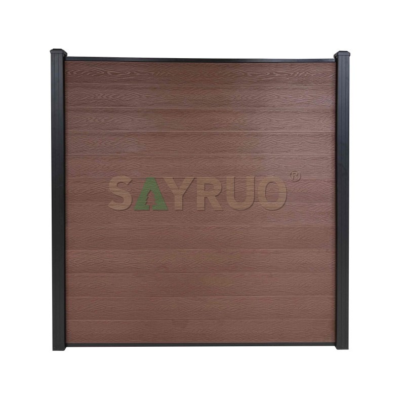 Modern Landscaping WPC Fencing with 3D Embossing Design - SAYRUO