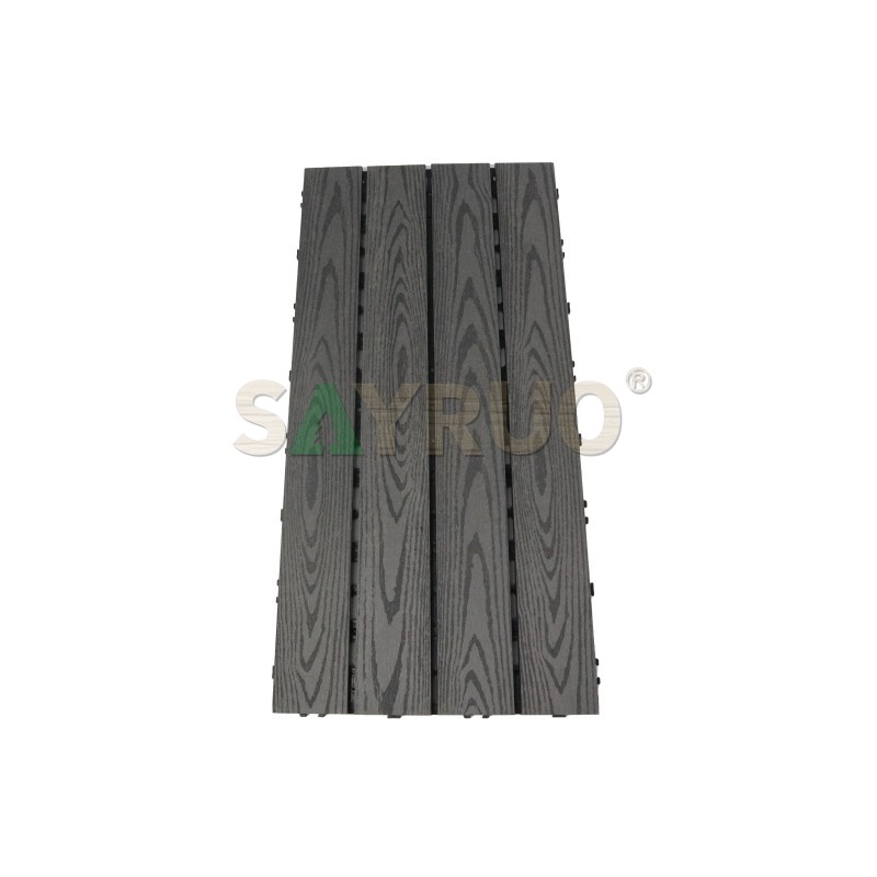 Modern Interlocking WPC Deck Tiles for Outdoor Spaces - SAYRUO