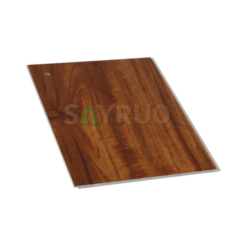 Dark Wood Grain SPC Vinyl Flooring Commercial Grade Durable For Wholesale Project Residential Use - SAYRUO