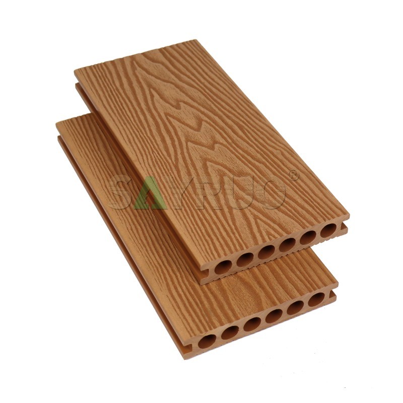 Low-Maintenance 3D Deep Embossed WPC Decking - SAYRUO