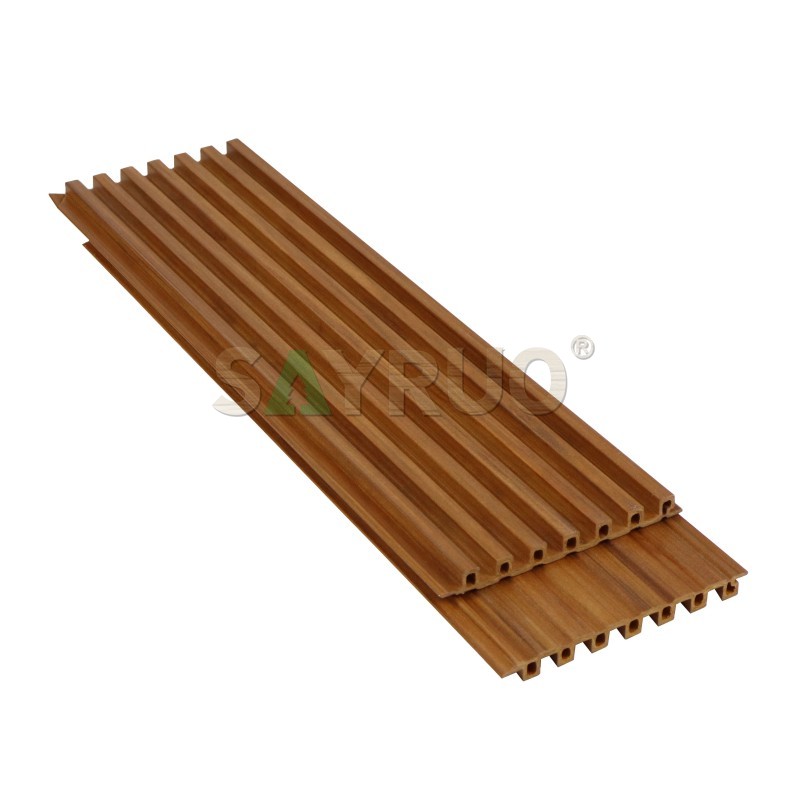Premium Teak Texture PVC Wall Panels for Interior Decoration - SAYRUO