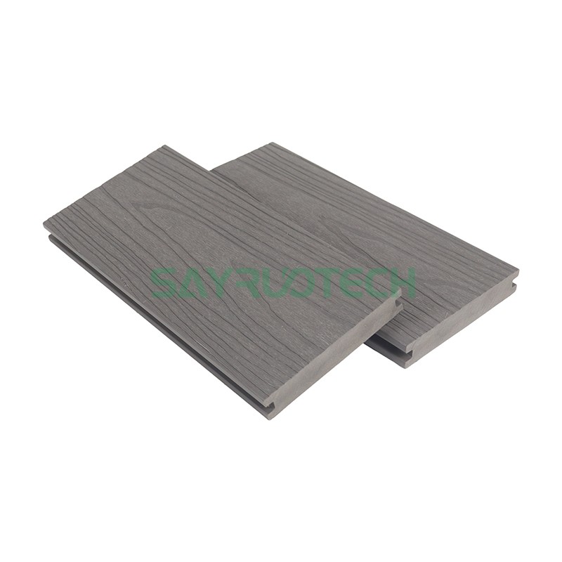 Solid Co-extruded WPC Decking Boards Sustainable Outdoor Low Maintenance Decking - SAYRUOTECH
